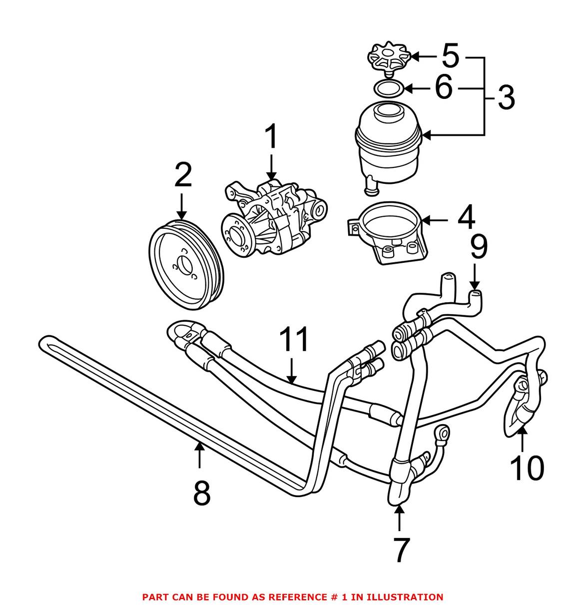 BMW Power Steering Pump (New) 32416766702